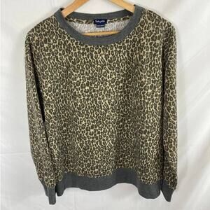 Splendid Animal Print Pullover Sweater size medium